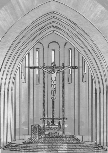 Pfarreigeschichte 1960-69, Entwurfszeichnung