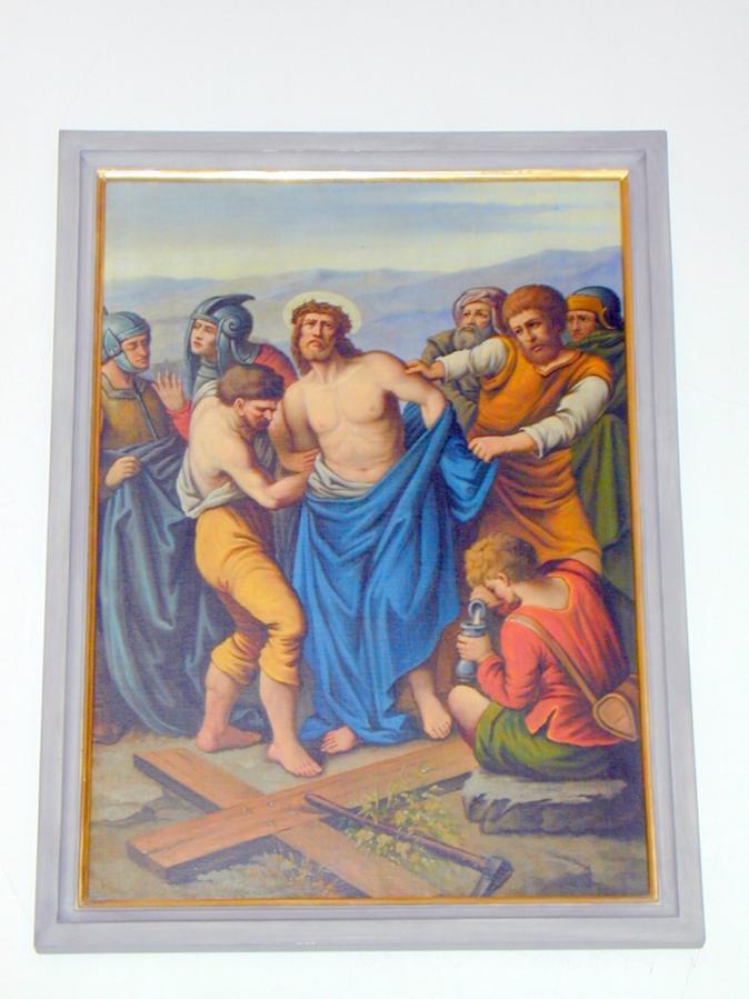 Station 10 - Jesus wird seiner Kleider beraubt